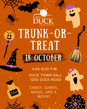 Trunk or Treat graphic with event information